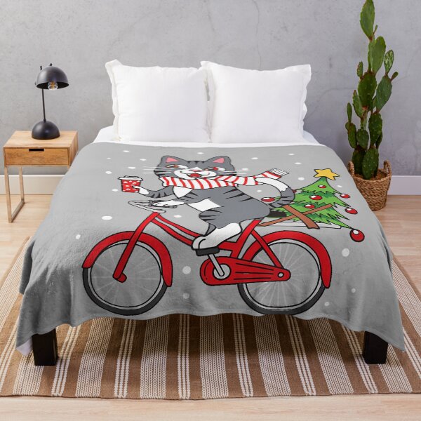 Item preview, Bicycle Cat Christmas Cute Cat Kitten Kids designed and sold by mjohnson9.