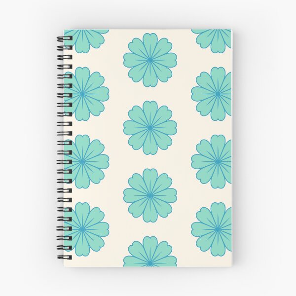Item preview, Mid-Century Modern Turquoise Floral Seamless Pattern – Retro 60s 70s Geometric Flower Design designed and sold by BobaBunny76.