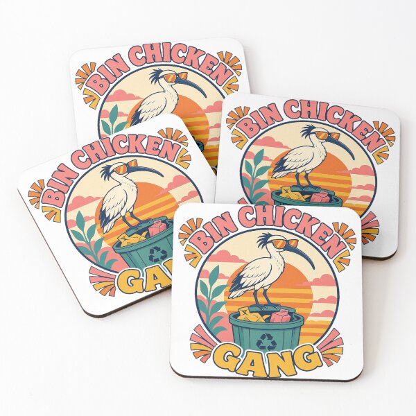 Item preview, Bin Chicken Gang - Retro Ibis Badge designed and sold by DTSA.