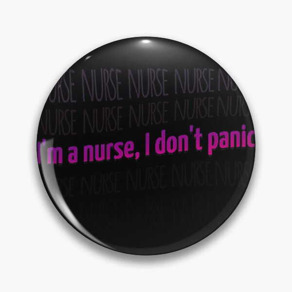 Item preview, I'm a Nurse I Don't Panic Funny Nurse Quote Design for Healthcare Professionals designed and sold by EyopenStore.