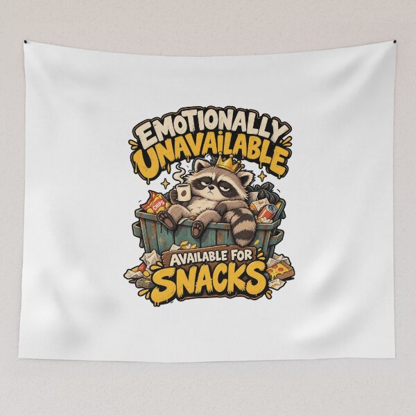 Item preview, Best Selling Emotionally Unavailable Raccoon – Available for Snacks designed and sold by Manish Pawar.