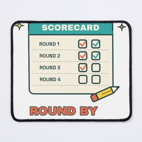 Item preview, Round by Round Scorecard | Retro Game Night Design designed and sold by Playful Paper Club.