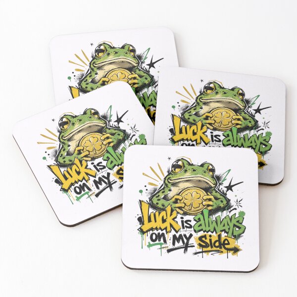 Item preview, Street Art Lucky Money Frog Graphic Tee | Graffiti Style Four Leaf Clover Wealth Talisman | Urban Streetwear Aesthetic Apparel & Gift designed and sold by illeN-Art-World.