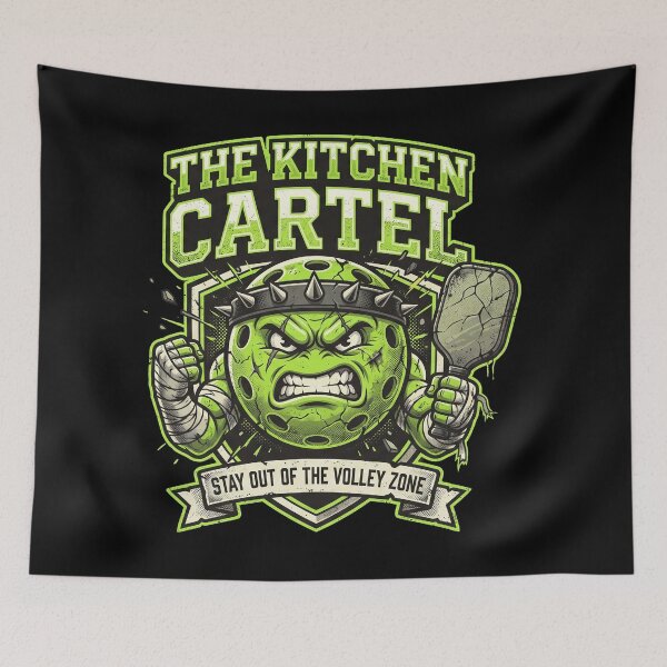Item preview, The Kitchen Cartel Pickleball Angry Ball Stay Out of the Volley Zone Art designed and sold by Luminari Creations.