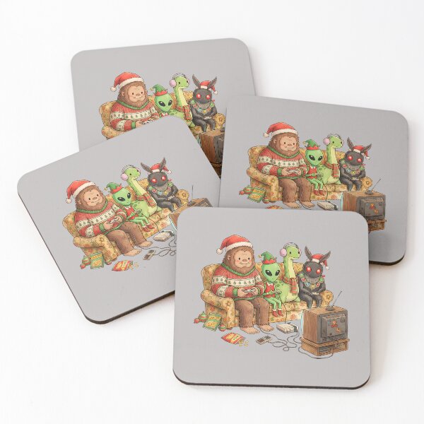 Item preview, Bigfoot Alien Nessie Mothman Retro Gaming Christmas Party designed and sold by mjohnson9.