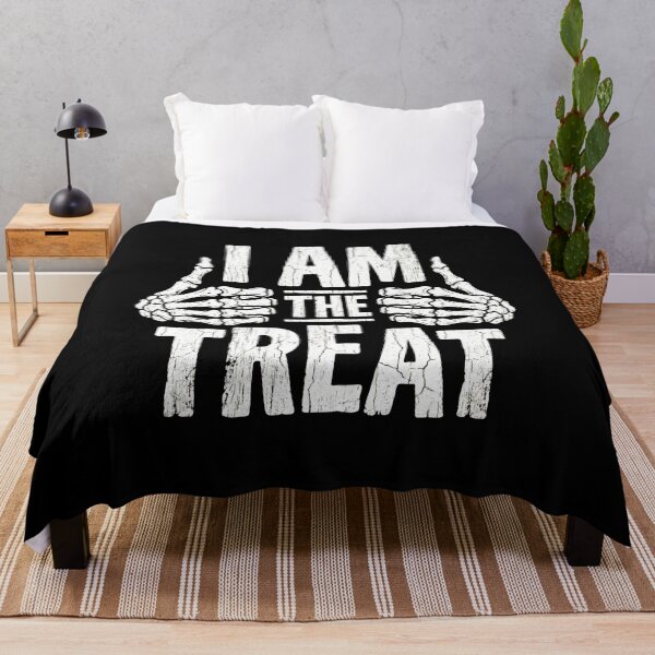 Item preview, I AM THE TREAT Skeleton Hands Funny Halloween designed and sold by OlyvieArt.