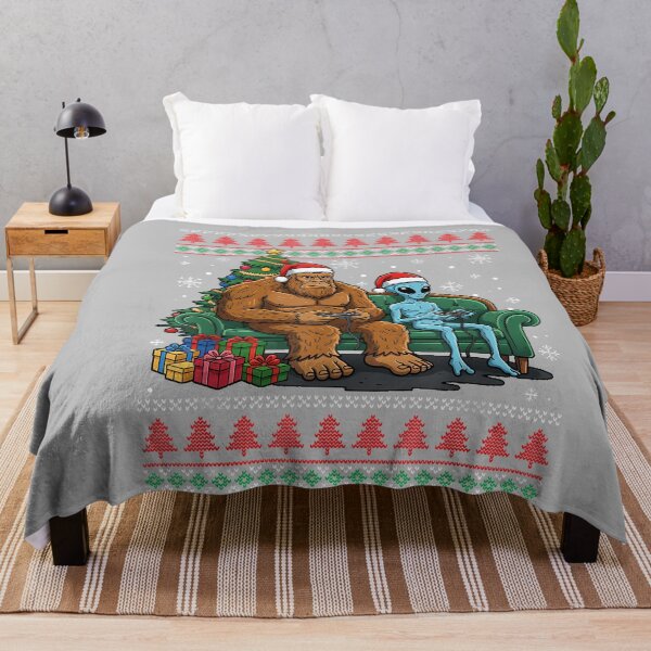 Item preview, Bigfoot Alien Video Games Gaming Sasquatch Ugly Christmas designed and sold by mjohnson9.