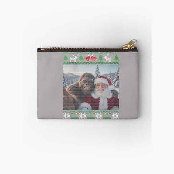 Item preview, Bigfoot and Santa Selfie on Funny Sasquatch Ugly Christmas designed and sold by mjohnson9.