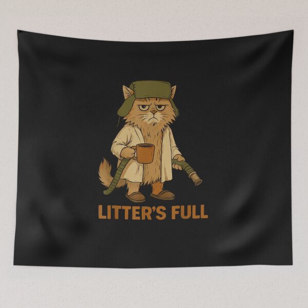 Item preview, Litter's Full Cat Lovers Holiday Litter Duty designed and sold by FrankIsabel.