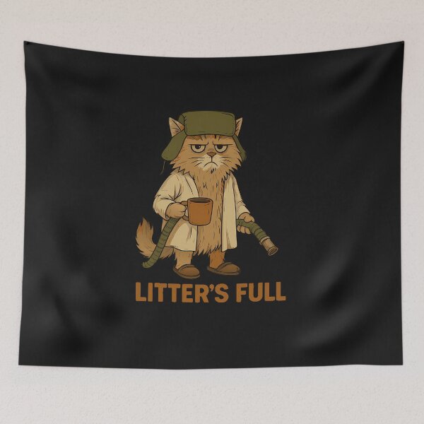 Item preview, Litter's Full Cat Lovers Xmas Joke designed and sold by FrankIsabel.