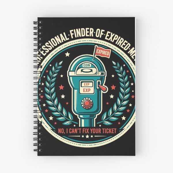 Item preview, Professional Finder of Expired Meters — Funny Parking Enforcement Badge designed and sold by HauntedMileHigh.
