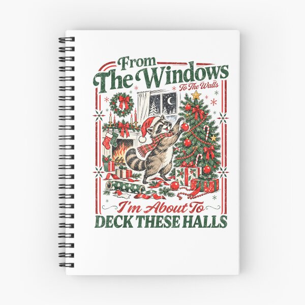 Item preview, Funny Trash Panda Christmas Tree Deck These Halls Raccoon Top designed and sold by mari-kayden.