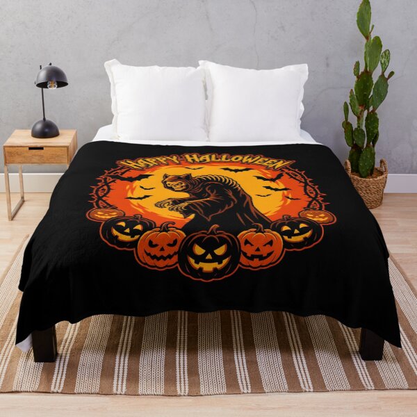 Item preview, Happy Halloween Spooky Reaper Cat Ears Jack O Lanterns designed and sold by OlyvieArt.