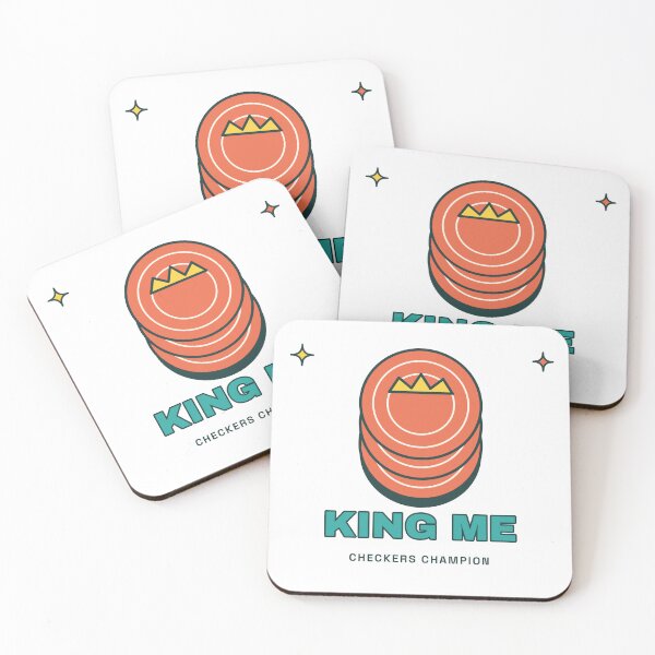 Item preview, King Me Checkers Champion | Retro Game Night Design designed and sold by Playful Paper Club.