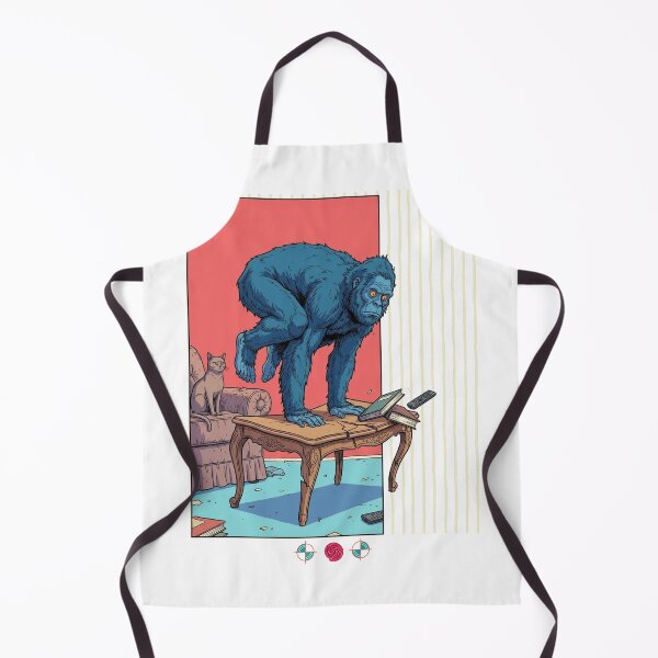Item preview, Blue Bigfoot Yoga Fail Crow Pose Funny Sasquatch Humor Art designed and sold by Whimsy Trail Co.