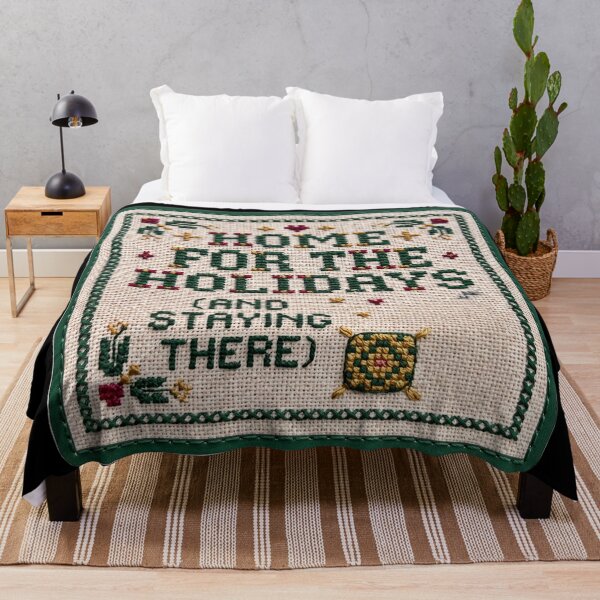 Item preview, Home for the Holidays and Staying There - Cross Stitch designed and sold by TheCalmEdit.