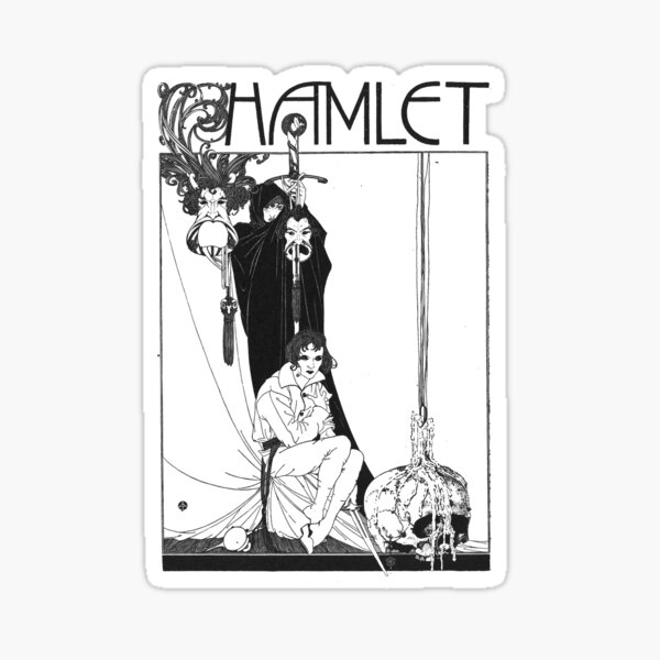 Hamlet William Shakespeare Cover Sticker