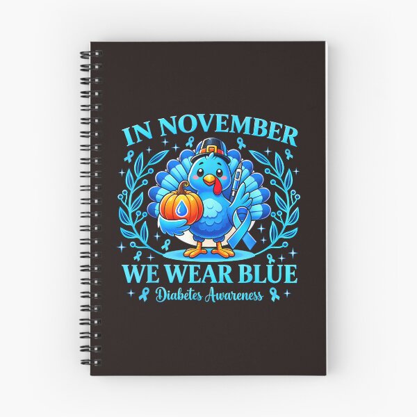 Item preview, Blue Turkey Diabetes Awareness Month Thanksgiving Graphic designed and sold by mari-kayden.