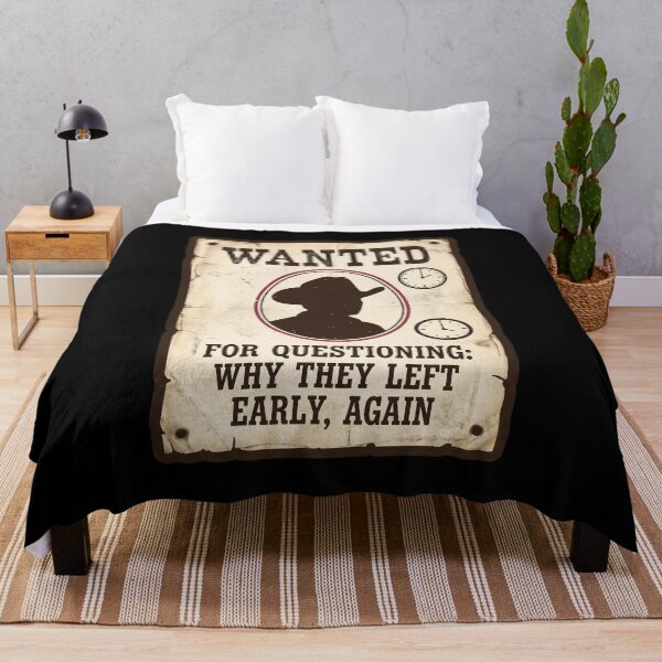Item preview, Wanted for Leaving Early Again - Vintage Poster Art designed and sold by TheCalmEdit.