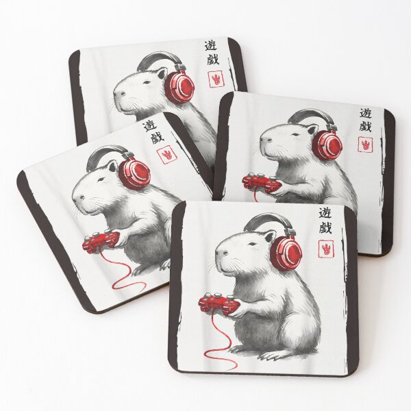 Item preview, Japanese Art Capybara Gamer Headphone Video Game Top    designed and sold by mari-kayden.