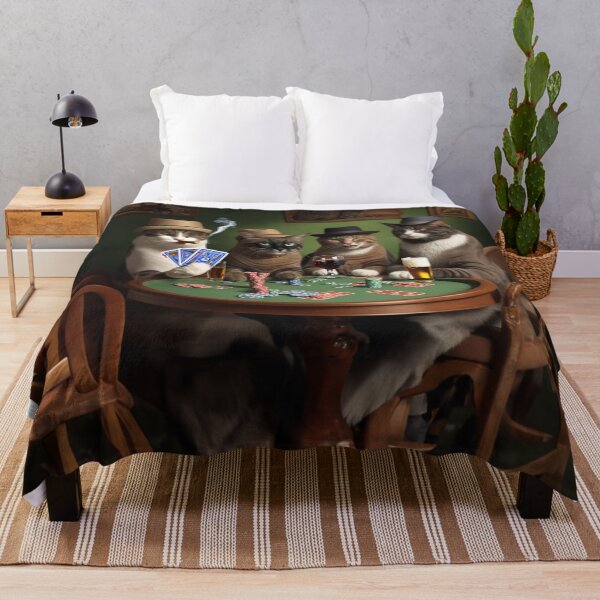 Item preview, Cats playing poker designed and sold by Glamalt.