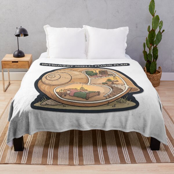 Item preview, Introvert Shell Floor Plan - Snail Shell Cutaway Art designed and sold by TheCalmEdit.