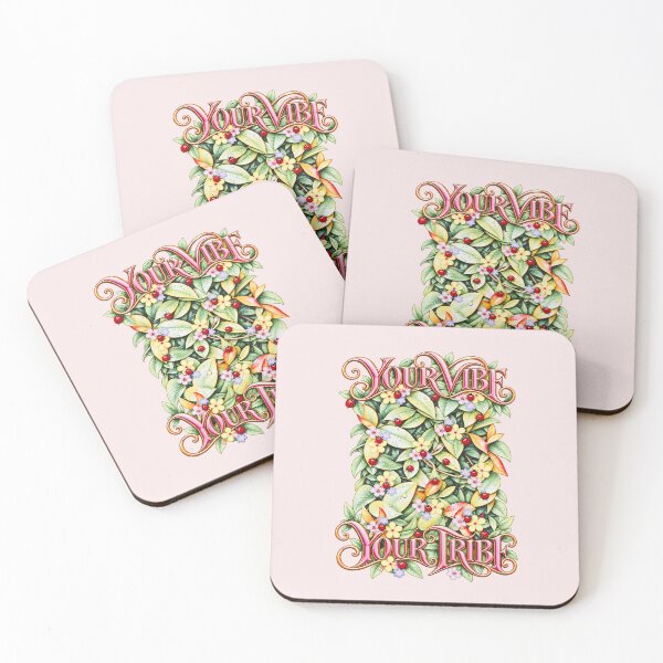 Item preview, Bright Abstract Flowers Lady Bugs and Green Leaves designed and sold by kel72.