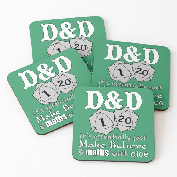 Item preview, D&D: make believe + maths + dice designed and sold by toastercide.