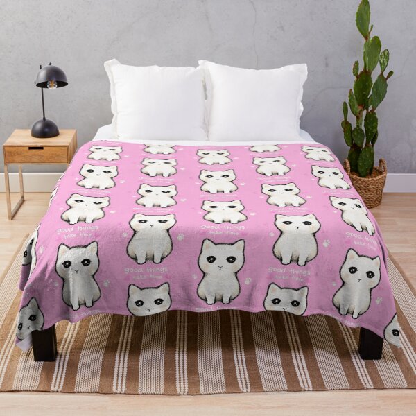 Item preview, Cute Fluffy Cat - Good Things Take Time designed and sold by NataliaTil.