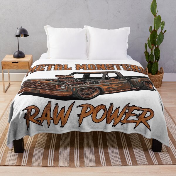 Item preview, Metal Monsters Raw Power Rusted Hot Rod Pickup Truck Vintage Art designed and sold by SasquatchTrail.