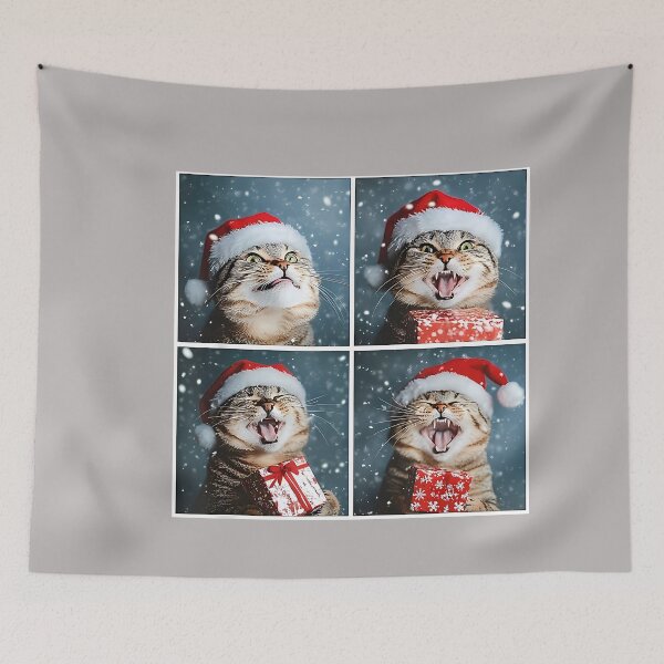 Item preview, Christmas Tabby Cat Simple Holiday Design designed and sold by GreggRoss.