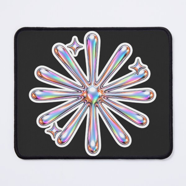 Item preview, Y2K Chrome Claude AI Spark - Holographic Iridescent AI Developer Sticker designed and sold by Stick Erify.