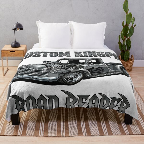 Item preview, Vintage Black Hot Rod Pickup Truck Art designed and sold by SasquatchTrail.