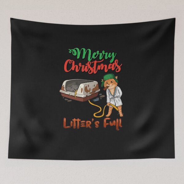 Item preview, Litter's Full Merry Christmas Cat Lovers Xmas designed and sold by FrankIsabel.