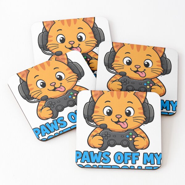 Item preview, Paws Off My Controller Funny Gamer Cat Shirt – Cat Lover Gaming Gift designed and sold by Aamirartstore.