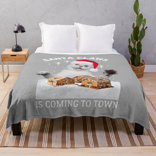 Item preview, Santa Claws Coming To Town Christmas Cat Funny Ugly Sweater_2 designed and sold by ArleneRowe.