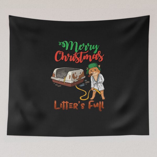Item preview, Litter's Full Merry Christmas Litter Duty designed and sold by FrankIsabel.