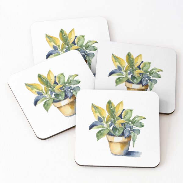 Item preview, Potted Houseplant - Soft Watercolor designed and sold by Hidamari's SHOP.