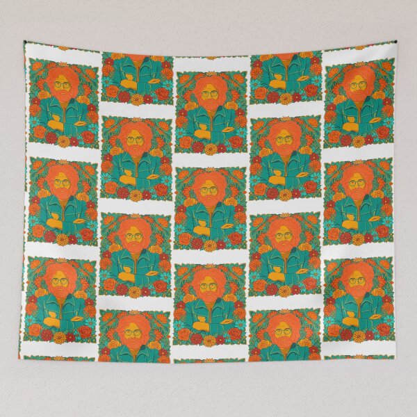 Item preview, Jerry garcia boho floral vintage designed and sold by tinydreams10.