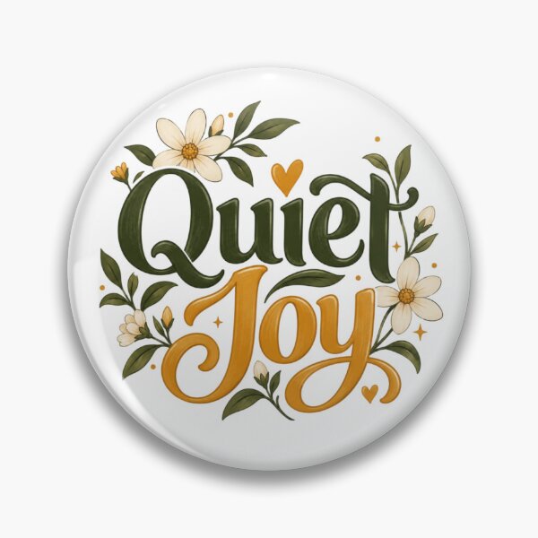 Item preview, Quiet Joy Floral Typography – Botanical Cottagecore Art designed and sold by Sanika arts .