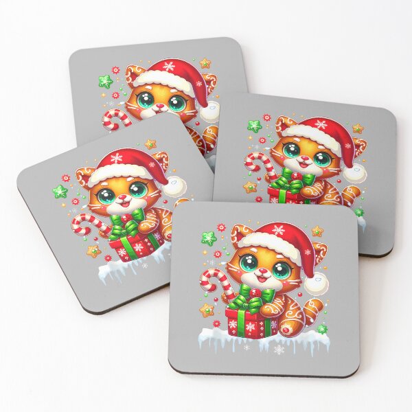 Item preview, Santa Gingerbread Cat Christmas Box Colorful Baker Baking designed and sold by ArleneRowe.