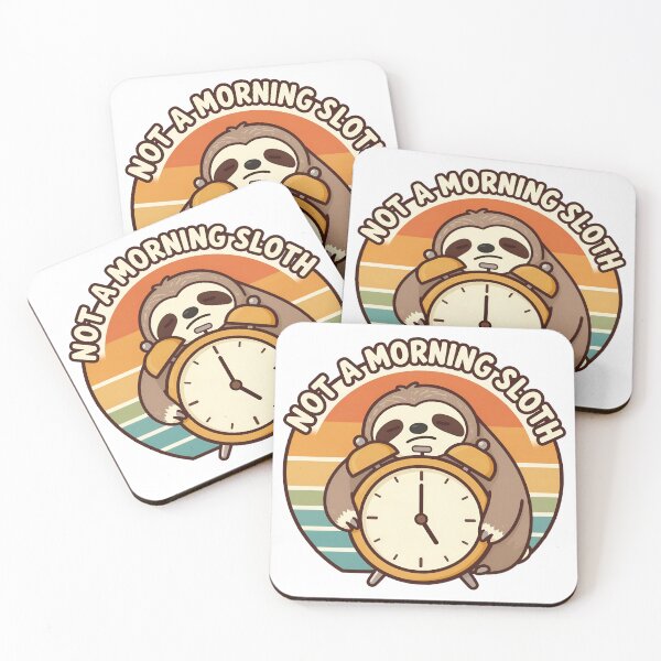 Item preview, Not A Morning Sloth Sleepy Alarm Clock designed and sold by Odd Even Number.