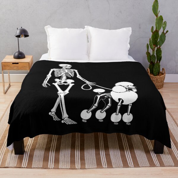 Item preview, Skeleton Walking Poodle Dog Halloween designed and sold by Dmo3HarkoArt.