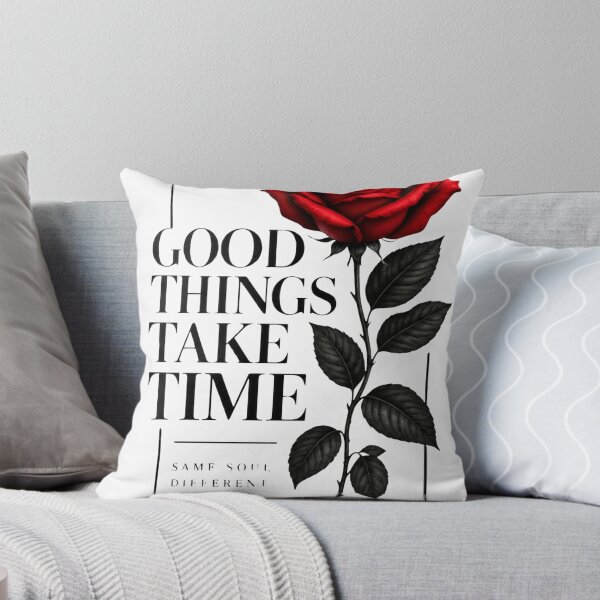 Item preview, Good Things Take Time ? | Red Rose Aesthetic Wall Art | Same Soul Different Journey designed and sold by KRUSHNAUIKEY.