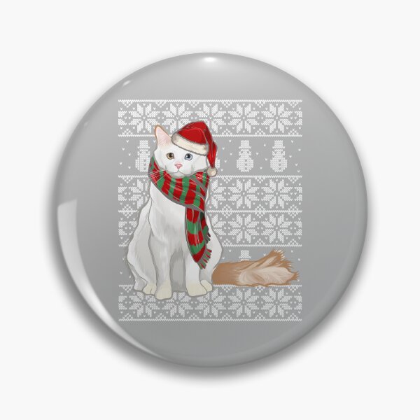 Item preview, Santa Hat Xmas Turkish Van Cat Ugly Christmas designed and sold by ArleneRowe.