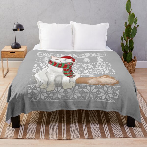 Item preview, Santa Hat Xmas Turkish Van Cat Ugly Christmas designed and sold by ArleneRowe.