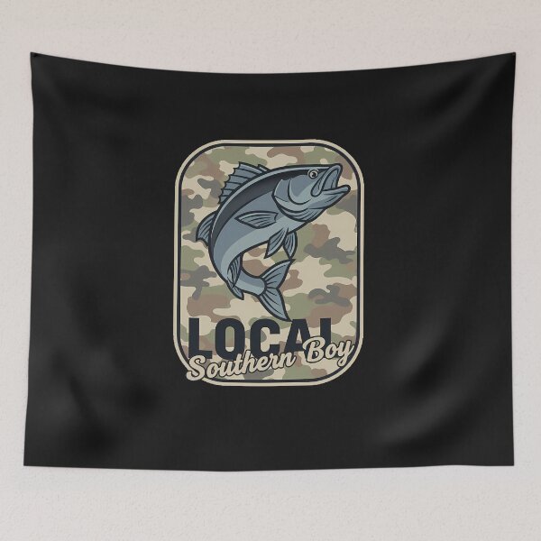 Item preview, Local Southern Fishing Camo Bass designed and sold by FrankIsabel.