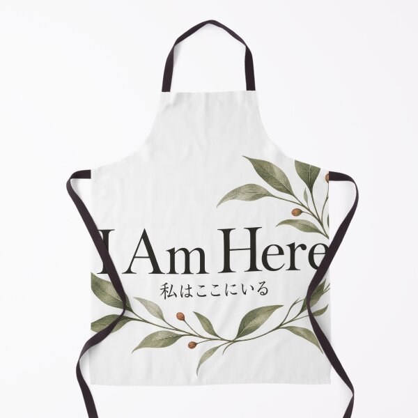 Item preview, I Am Here — Japanese Bilingual Affirmation designed and sold by Satsuki Juillerat | Spiritual Universe.