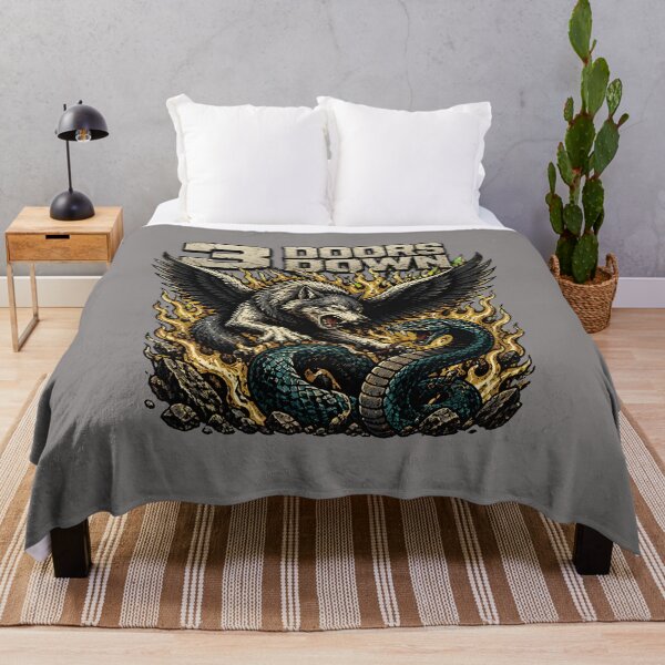Item preview, 3-Doors-Down-Eagle-vs-Snake-Fire-Graphic-Art designed and sold by KristinRosss.