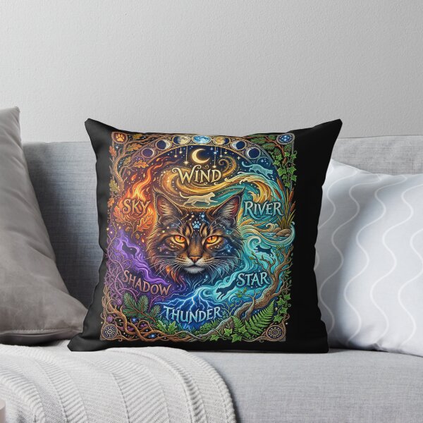 Item preview, Wind Shadow River Star Thunder Sky Cat Feline Warriors designed and sold by MakmurMpxgo.